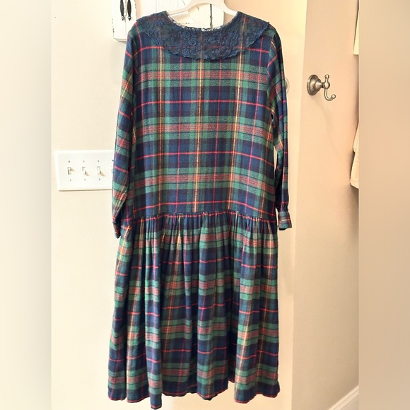 Cozy Christmas Winter Flannel Plaid April Cornell Dress NWT - Picture 4 of 4